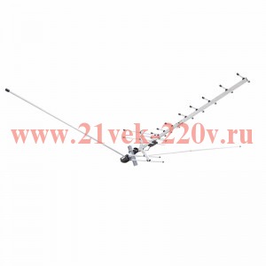 Активная эфирная антенна для аналогового и цифрового телевидения DVB-T2 усиление 21-31 дБ
