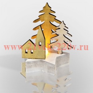 Деревянная фигурка с подсветкой 