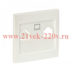 Панель лицевая Валенсия для розетки 1-м RJ-45 жемчуг PROxima EKF ESK01-L-035-50