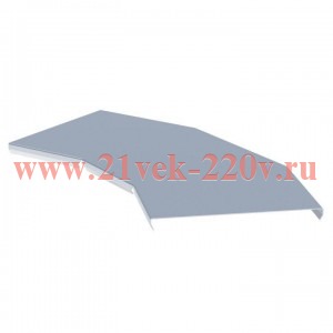 Крышка на угол горизонтальный 45 град. для лотка осн. 600мм EKF kglt45600