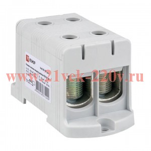 Клемма силовая вводная двойная КСВ 35-150кв.мм сер. PROxima EKF kvs2-35-150-grey