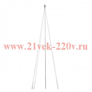 Мачта молниеприемная d40мм L4000 с оттяжками St PROxima EKF lp-4000-40-st
