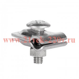 Зажим прута универсальный малый (пластина 30х30мм) NI PROxima EKF lp-51510-ni