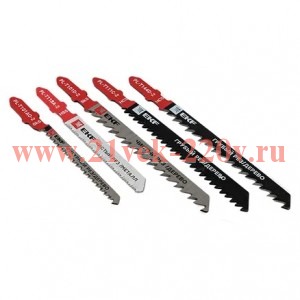 Набор пилок для электролобзика Universal (дерево металл) (SK5+HSS) 5шт Expert EKF npl-set-5