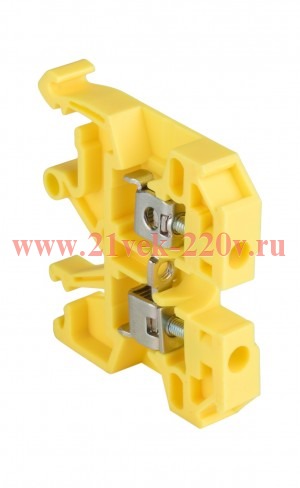 Колодка клеммная JXB-2.5/35 желтая EKF PROxima