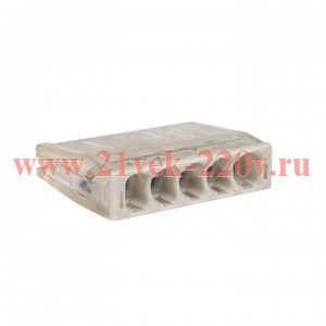 Клемма СМК 2273-245 (с пастой) 5 отверстий 0,5-2.5мм2 (4шт.) EKF PROxima