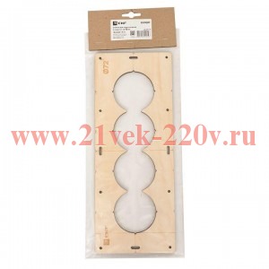 Шаблон для подрозетников c 4 отв. d72мм Expert EKF sh-d72-4
