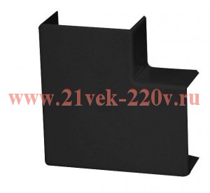 Поворот 90град. для кабель-канала РКК 40х25 черн. Ruvinil ПВР-40х25-Ч