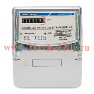 Счетчик трехфазный однотарифный ЦЭ6803В 1 230В 5-60А 3ф.4пр.М7 Р32