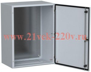 Щит металлический влагозащищенный ЩМП-80.60.40 УХЛ1 IP66 с платой 800х600х400 TITAN 5 ИЭК серый