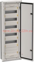 Щит металлический встраиваемый ЩРв-72 (1х72) 1005х365х130 IP31 TITAN5 IEK серый