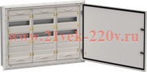 Щит металлический встраиваемый ЩРв-108 (3х36) 630х885х130 IP31 TITAN5 IEK серый