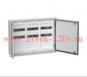 Щит металлический встраиваемый ЩРв-108 (3х36) 630х885х130 IP31 TITAN5 IEK белый