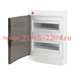 Щиток настенный с дверцей 24 мод. IP41 с клеммным блоком 63А бел. DKC RB24W4TWD