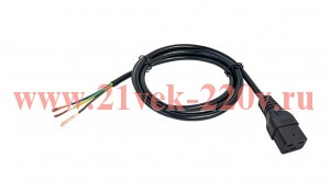 Кабель электропитания PDU 3х1.5 3М C19-б/р ITK PC-C19-3M