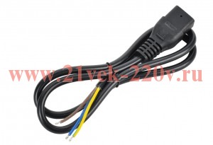 Кабель электропитания PDU 3х1.5 1М C19-б/р ITK PC-C19-1M