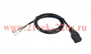 Кабель электропитания PDU 3х1.5 2М C19-б/р ITK PC-C19-2M