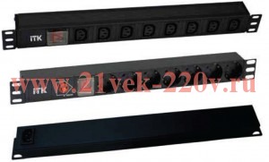 ITK PDU 7 роз. нем. ст, с выкл. и защ. от перенапр., вх.С14