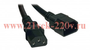 ITK Кабель электропитания PDU 3х1,5 5М с разъёмами С13-C14