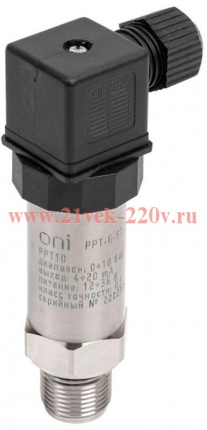 Преобразователь давления PPT10 0.5% 0-10Бар 4-20мА M20 DIN43650 ONI PPT-G-ST-010-4-20-3-2