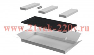 Дверь для шкафа Linea N 18U 800мм метал. черн. ITK LN05-18U8X-DM