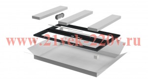 Дверь двустворчатая для шкафа Linea N 28U 800мм перфорир. чер ITK LN05-28U8X-D2P