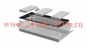 Дверь для шкафа Linea N 28U 800мм перфорир. черн. ITK LN05-28U8X-DP