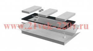 Дверь для шкафа Linea N 33U 800мм перфорир. черн. ITK LN05-33U8X-DP