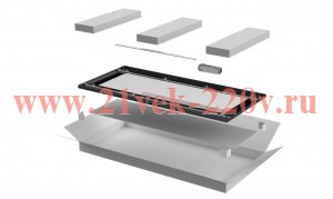 Дверь для шкафа Linea N 33U 800мм стеклян. черн. ITK LN05-33U8X-DR