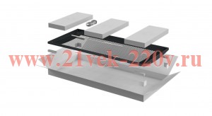 Дверь для шкафа Linea N 42U 800мм перфорир. черн. ITK LN05-42U8X-DP