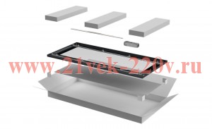 Дверь для шкафа Linea N 47U 800мм стеклян. черн. ITK LN05-47U8X-DR