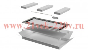 Дверь для шкафа Linea N 18U 800мм стеклян. сер. ITK LN35-18U8X-DR
