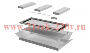 Дверь для шкафа Linea N 47U 800мм стеклян. сер. ITK LN35-47U8X-DR