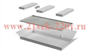 Дверь для шкафа Linea N 28U 800мм метал. сер. ITK LN35-28U8X-DM