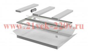 Дверь двустворчатая для шкафа Linea N 33U 800мм перфорир. сер ITK LN35-33U8X-D2P