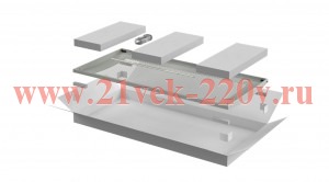Дверь для шкафа Linea N 38U 800мм перфорир. сер. ITK LN35-38U8X-DP