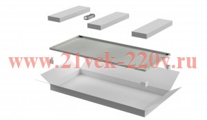 Дверь для шкафа Linea N 38U 800мм метал. сер. ITK LN35-38U8X-DM