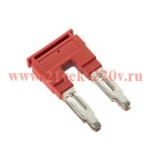 Перемычка вставная для клемм на 10кв.мм 2-х полюсная DKC SBF-2-10