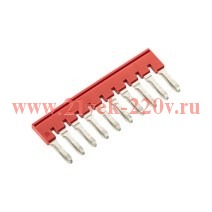 Перемычка вставная для клемм на 6кв.мм 10-и полюсная DKC SBF-10-8