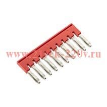 Перемычка вставная для клемм на 2.5кв.мм 10-и полюсная DKC SBF-10-5