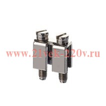 Перемычка винтовая для клемм на 2.5кв.мм 2-х полюсная DKC IBF-2-5