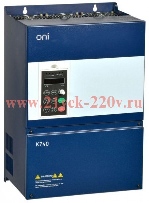 Преобразователь частоты K740 380В 3Ф 30-37кВт 60-75А энкодер ONI K740-33-30G37PM