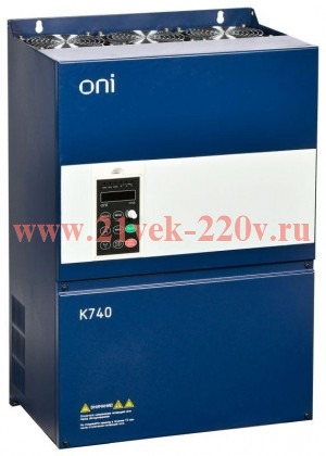 Преобразователь частоты K740 690В 3Ф 55-75кВт 68-92А энкодер ONI K740-63-55G75PM