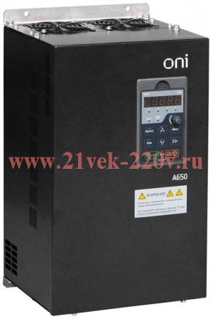 Преобразователь частоты A650 380В 3Ф 45кВт 91А вст. торм. ONI A650-33E45T