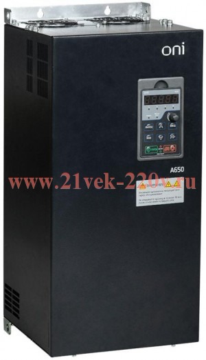 Преобразователь частоты A650 380В 3Ф 90кВт 176А вст. тор. ONI A650-33E90T