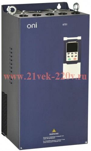 Преобразователь частоты K751 380В 3Ф 160-185кВт 304-340А ONI K751-33-160185M