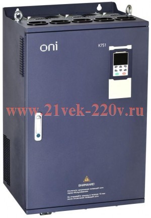 Преобразователь частоты K751 380В 3Ф 200-220кВт 377-426А ONI K751-33-200220M