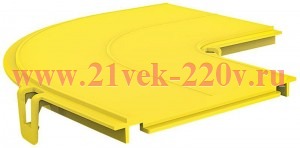 Крышка угла горизонтального 45град. оптич. лотка 120мм ITK DS-120-38351