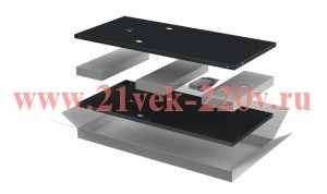 Комплект стенок боковых 600мм для шкафа 47U черн. LINEA E ITK LE05-47UX6-X