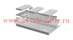 Дверь перфорированная для шкафа LINEA E 24U 600мм сер. ITK LE35-24U6X-DP
